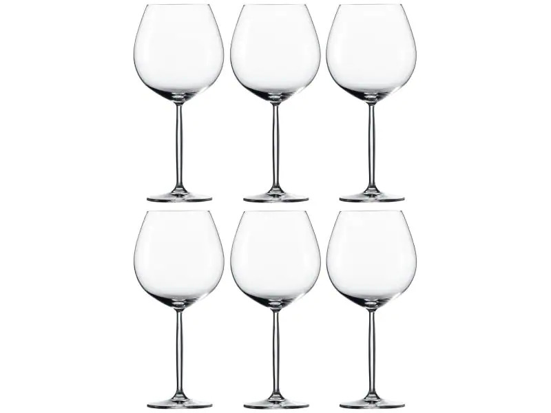 Schott Zwiesel Rotweinglas Diva, Burgunder 839 ml, 6 Stück, Transparent