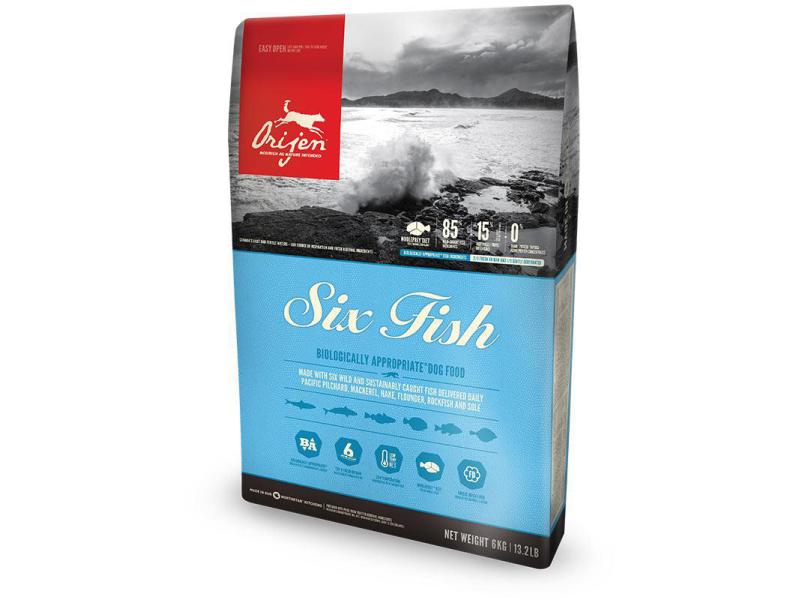 Orijen Trockenfutter Dog Six Fish 11.4 kg