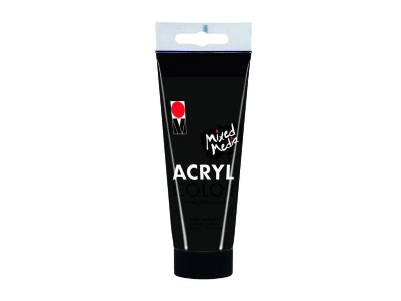 Marabu Acrylfarbe Acryl Color  100 ml, Schwarz