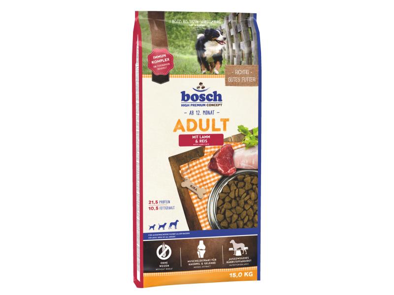 Bosch Tiernahrung Trockenfutter Adult Lamm &amp; Reis, 15 kg