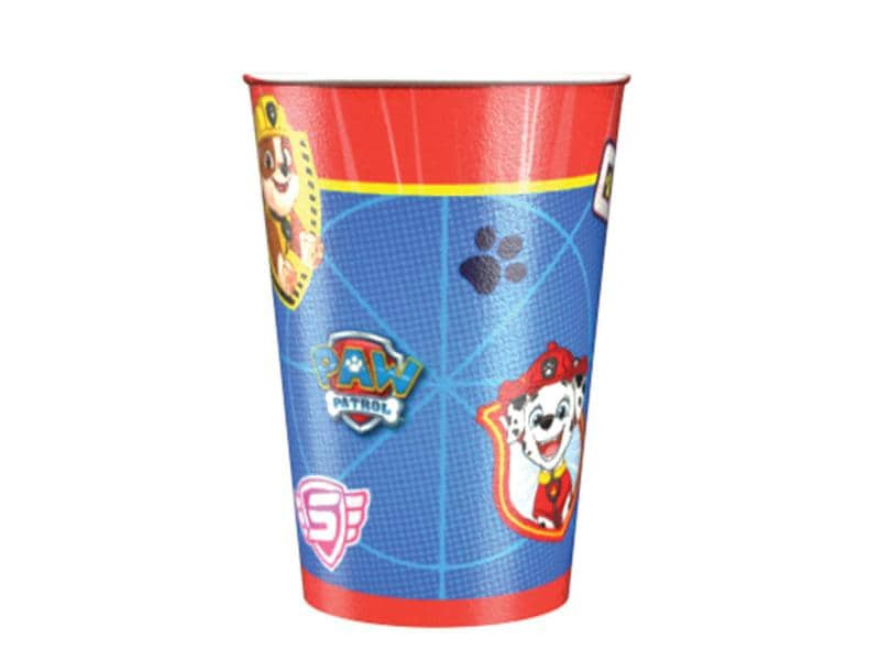 Amscan Einwegbecher Paw Patrol 250 ml 8 Stück, Blau/Rot