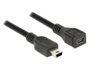 Delock USB 2.0-Verlängerungskabel  Mini-USB B - Mini-USB B 1 m