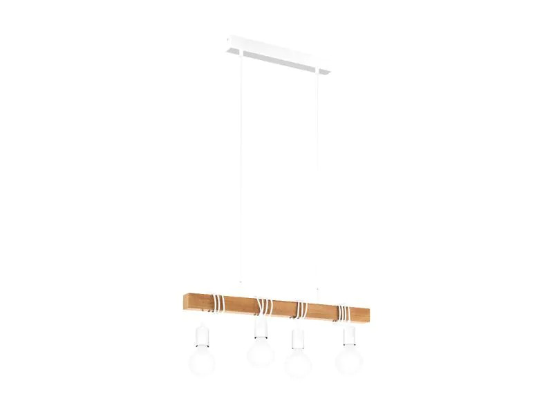 EGLO Leuchten Pendelleuchte TOWNSHEND 4x E27 Weiss