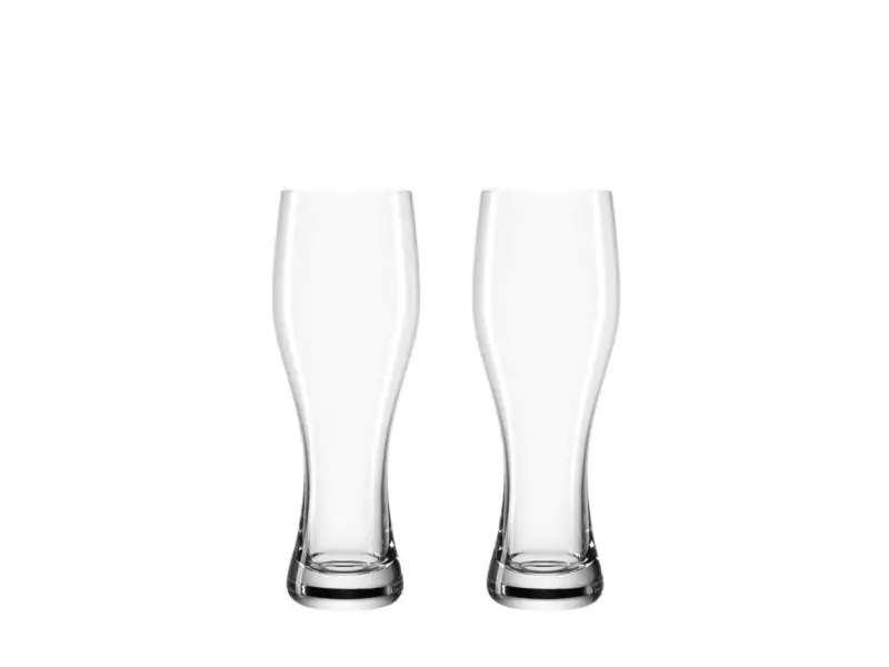 Leonardo Bierglas Taverna Weissbierglas 330 ml, 2 Stück, Transparent