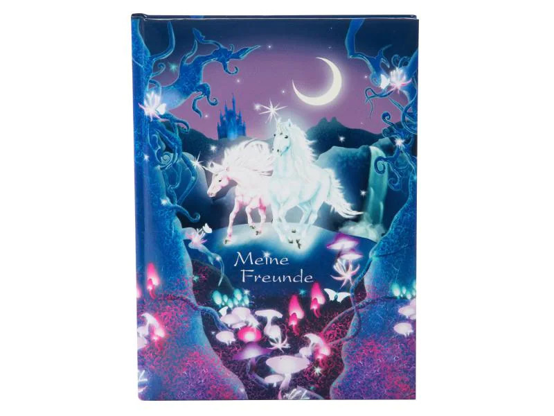 Goldbuch Freundebuch Einhorn