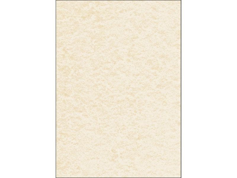 Sigel Perga Marmorpapier, Champagne, A4, 100 Blatt