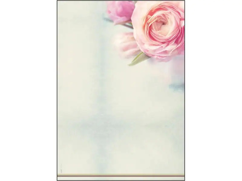Sigel Motivpapier Rose Garden A4, 50 Blatt