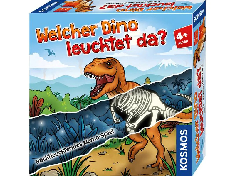 Kosmos Kinderspiel Welcher Dino leuchtet da?