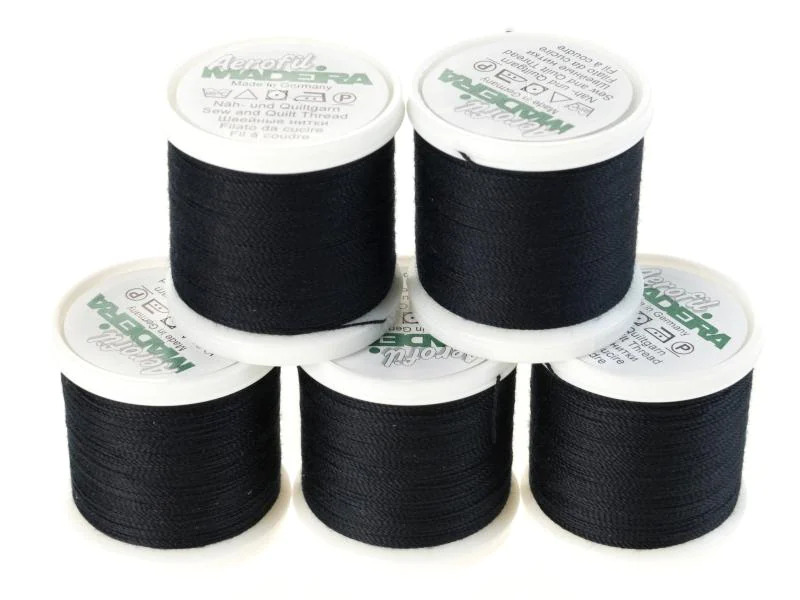 Madeira Näh-, Quilt und Overlockgarn Aerofil 35 Schwarz