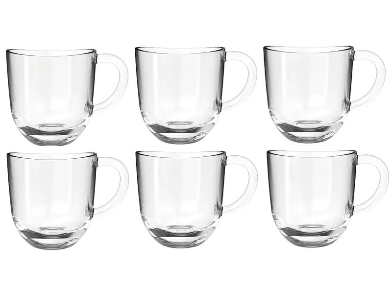 Leonardo Kaffeetasse Napoli 280 ml, 6 Stück, Transparent
