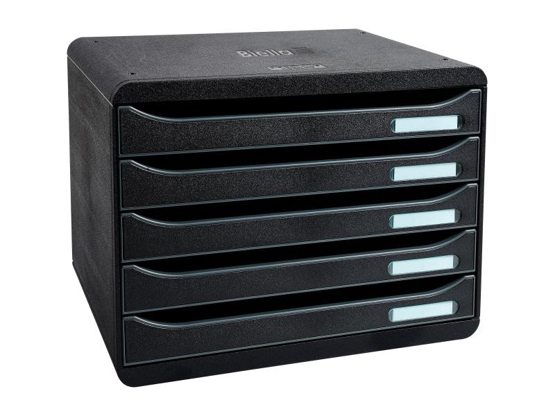 Biella Schubladenbox BIG-BOX PLUS Schwarz, A4+ quer