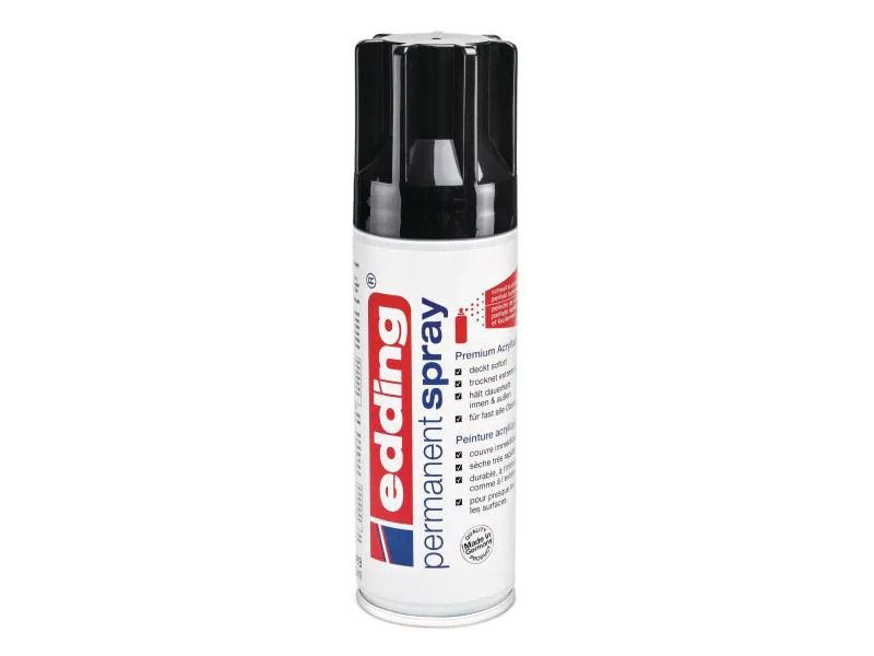 edding Acrylspray  5200 200 ml, Schwarz glanz