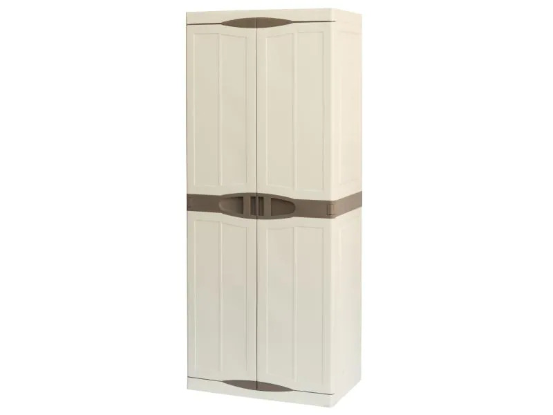 Art Plast Gartenschrank Beige/Braun