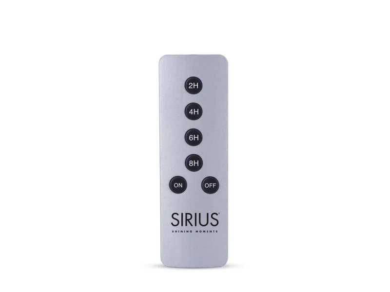 Sirius Fernbedienung mit Timerfunktion Silber