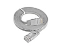 SLIM Slimpatchkabel RJ-45 - RJ-45, Cat 6, UTP, 0.15 m, Grau