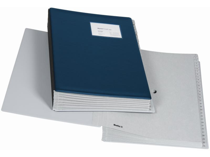 Biella Pultmappe A4 Pronto 1-31 Dunkelblau