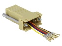 Delock Adapter RJ-45 - RS-232 DB9 (f-f) grau