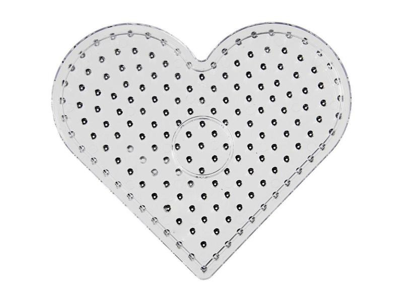 Creativ Company Bügelperlen Platten JUMBO Herz Transparent