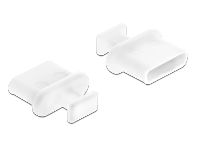 Delock Blindstecker/Staubschutz USB-C 10 Stück, Weiss mit Griff