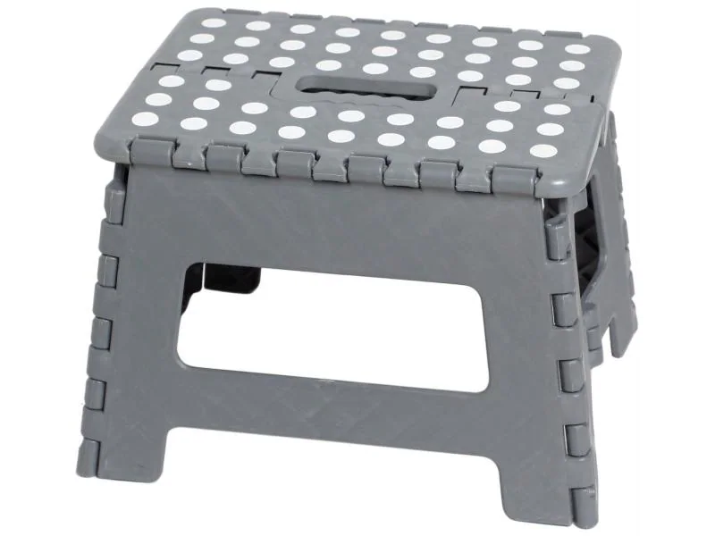 M &amp; B Klapphocker Klapp-Klick Kunststoff, Grau