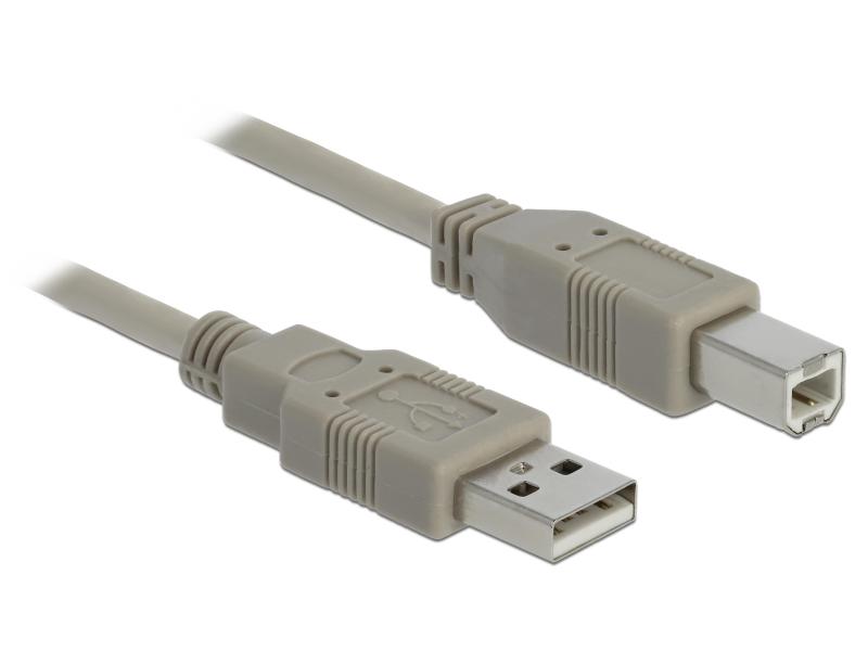 Delock USB 2.0-Kabel  USB A - USB B 1.8 m