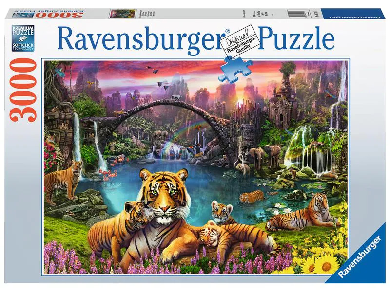 Ravensburger Puzzle Tiger in paradiesischer Lagune