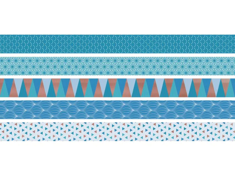 Heyda Washi Tape Triangle Azur Blau