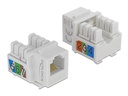 Delock Keystone-Modul RJ-12 LSA Cat.3 UTP Buchse,weiss
