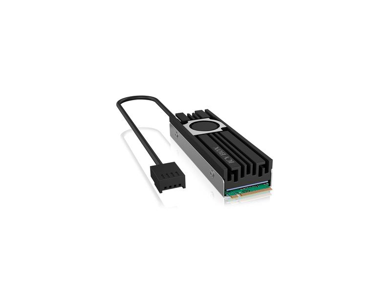 ICY BOX Kühlkörper mit Lüfter für M.2 SSD