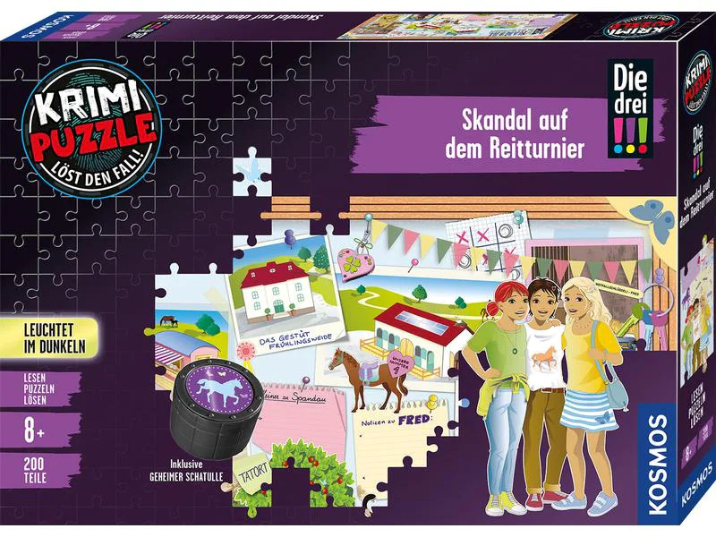 Kosmos Krimi-Puzzle Die drei !!! - Reitturnier