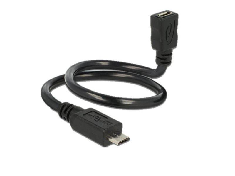 Delock USB-OTG-Kabel ShapeCable Micro-USB B - Micro-USB B 0.35 m