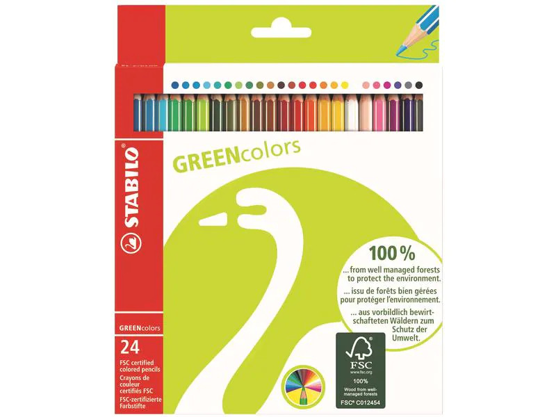 STABILO Farbstifte Greencolors 24 Stück