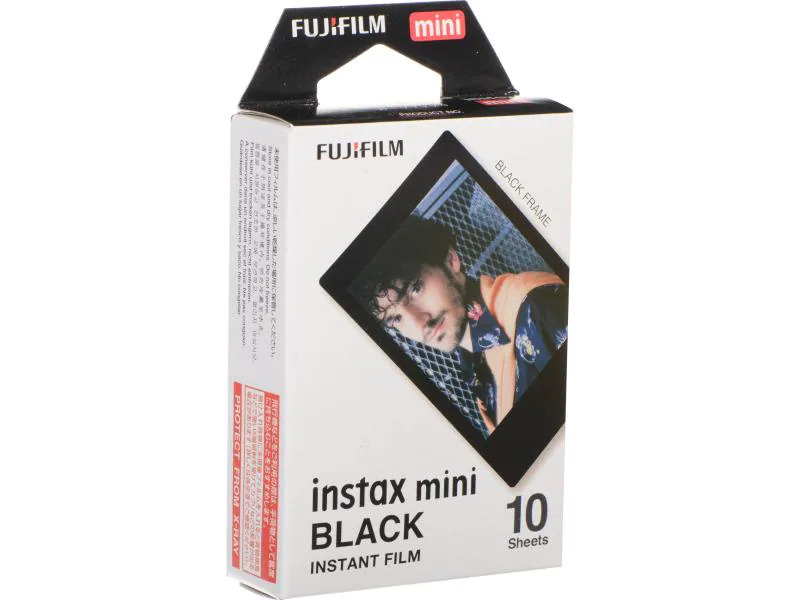 Fujifilm Sofortbildfilm Instax Mini 10 Blatt Schwarz