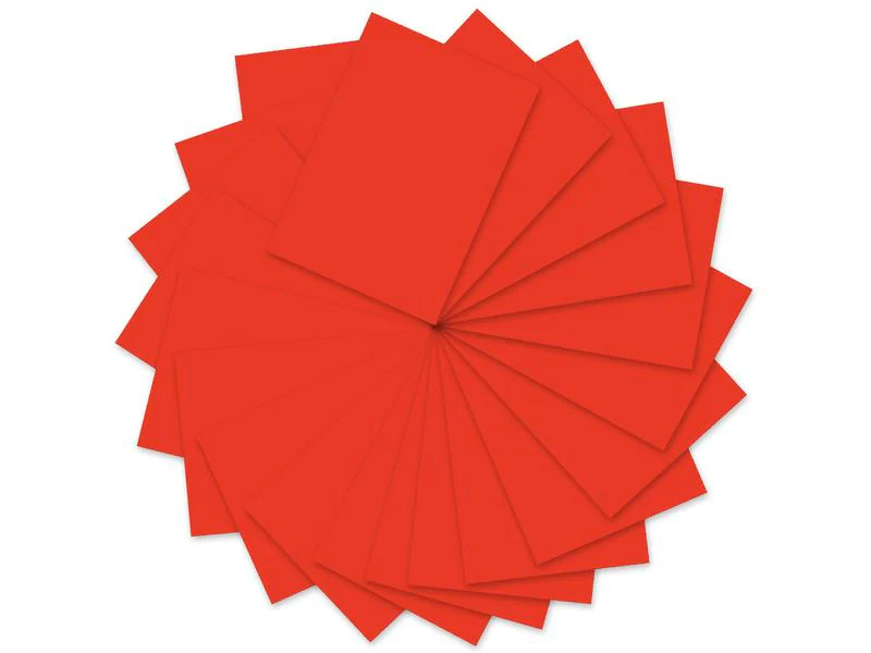 URSUS Tonzeichenpapier A4, 130 g/m², 100 Blatt, Karminrot