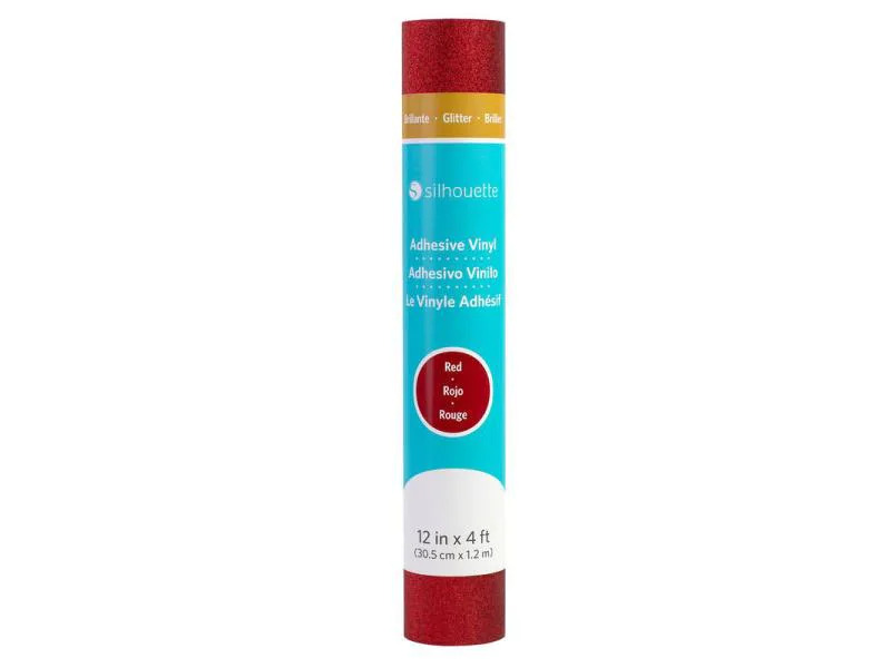 Silhouette Vinylfolie Glitter 30.5 Rot