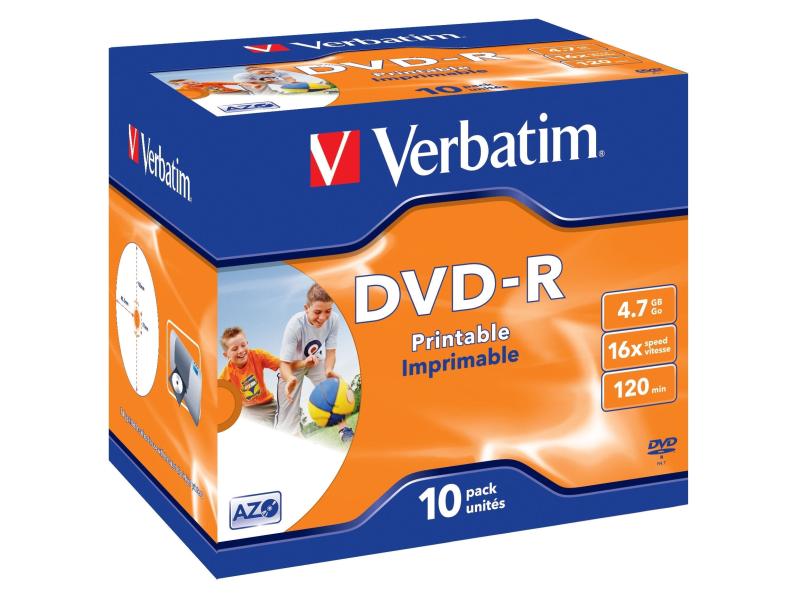 Verbatim DVD-R 4.7 GB, Jewelcase (10 Stück)