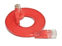 SLIM Slimpatchkabel RJ-45 - RJ-45, Cat 6, UTP, 0.15 m, Rot