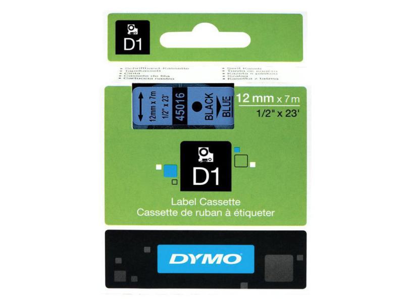 DYMO Beschriftungsband D1 Schwarz auf Blau