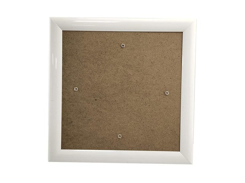CRAFT Buddy Bastelset Zubehör Crystal Art Frame Weiss 21 x 21 cm
