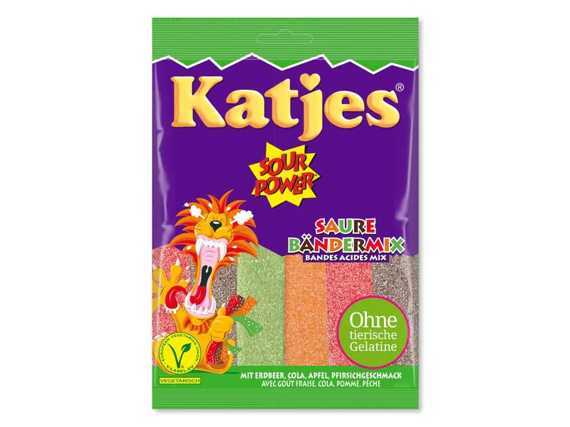 Katjes Sour Power Bänder Mix 200 g
