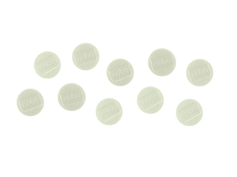 Nobo Haftmagnet Ø 3.8 cm 10 Stück, Weiss