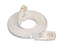 SLIM Slimpatchkabel RJ-45 - RJ-45, Cat 6, UTP, 15 m, Weiss