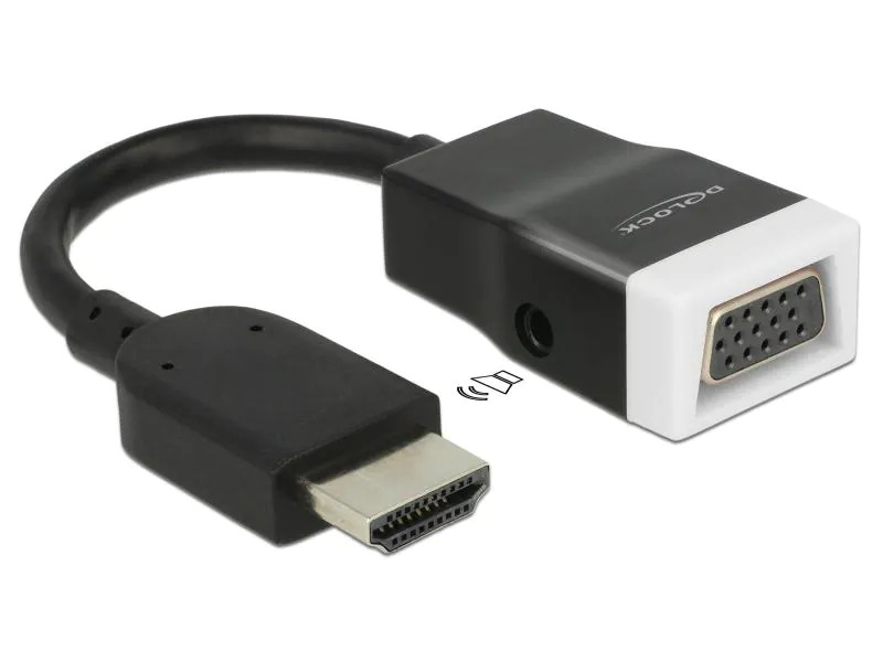 Delock Adapterkabel HDMI - VGA Schwarz