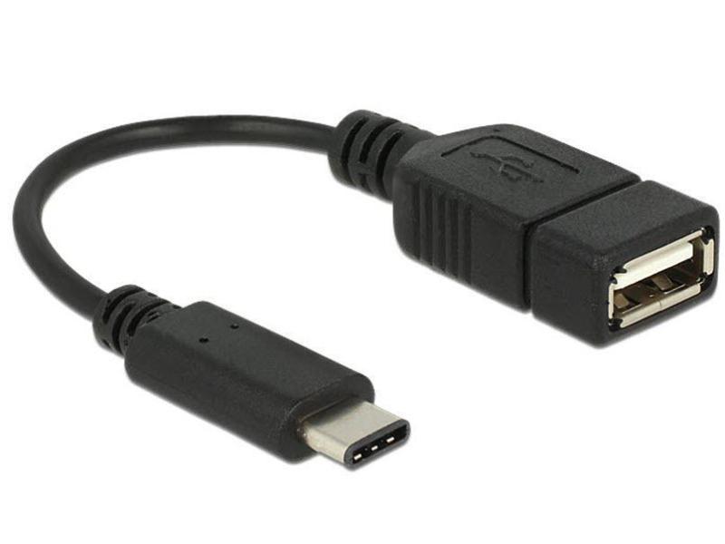 Delock USB 2.0-Kabel  USB C - USB A 0.15 m