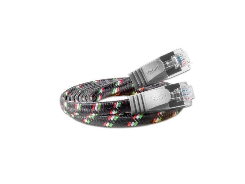SLIM Slimpatchkabel RJ-45 - RJ-45, Cat 6, STP, 0.25 m, Grau