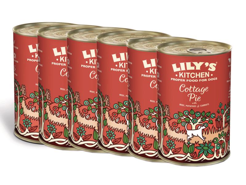Lily's Kitchen Nassfutter Rind und Gemüse, 6 x 400 g