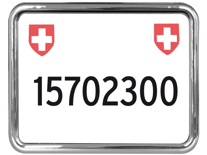 EASYKLICK Kennzeichenhalter Moto Chrom