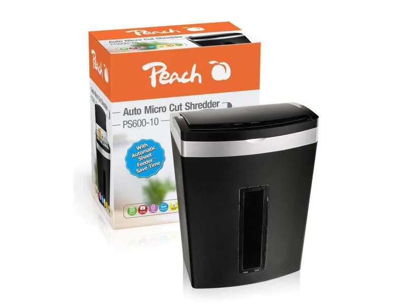 Peach Bürogeräte Aktenvernichter PS600-10 P-5, 90 Seiten