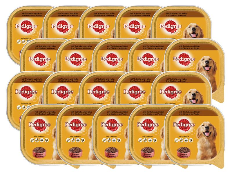 Pedigree Nassfutter Adult mit Truthahn &amp; Huhn, 20 x 300 g