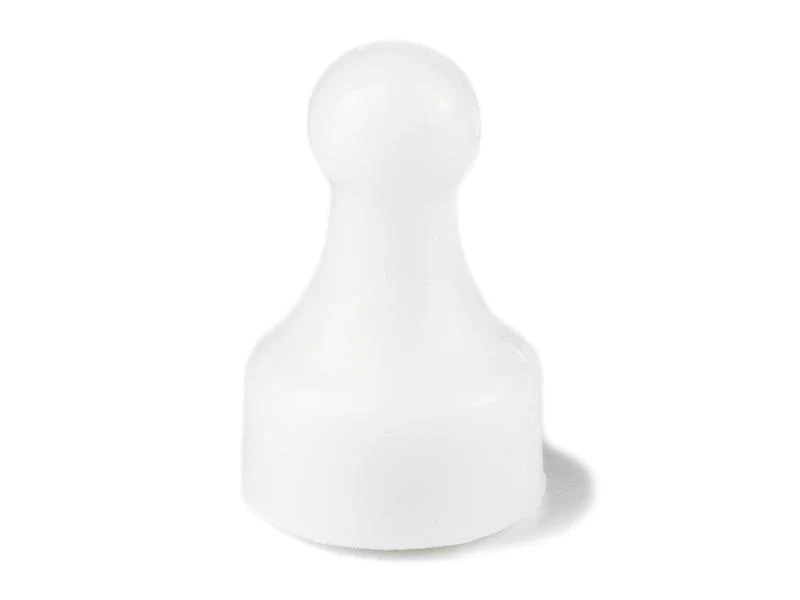 supermagnete Haftmagnet Player Neodym 10 x 20 mm Weiss, 10 Stück